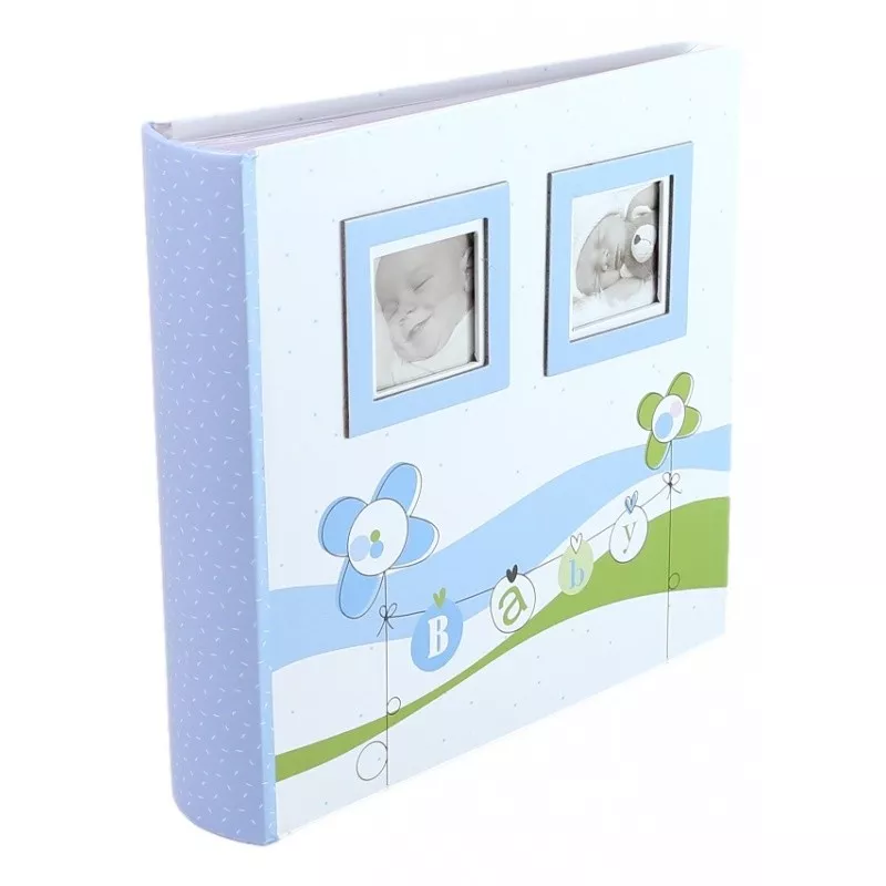 Album foto, capacitate 200 poze, format 10x15, buzunare slip-in, albastru - 1 | YEO