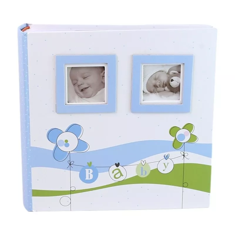 Album foto, capacitate 200 poze, format 10x15, buzunare slip-in, albastru