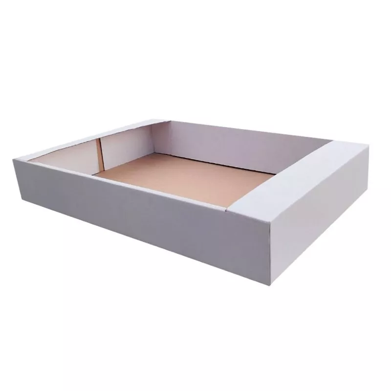 Tavita cu autoformare, carton alb microondul E 360 g, 383X270X62 mm