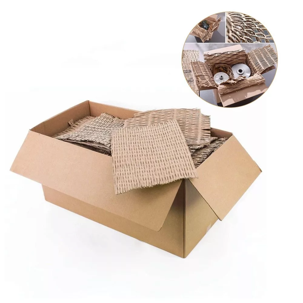 Carton ondulat franjurat pentru ambalare, natur, cutie 10 kg - 1 | YEO