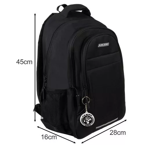 Rucsac scoala, design ergonomic, capacitate 22 litri, compartimente cu fermoar, 45x28x16 cm - 3 | YEO