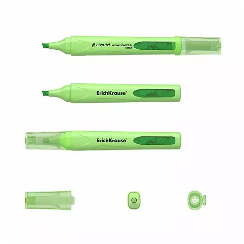 Marker evidentiator verde, cerneala neon lichida, varf 0,6-4 mm, uscare rapida - 1 | YEO