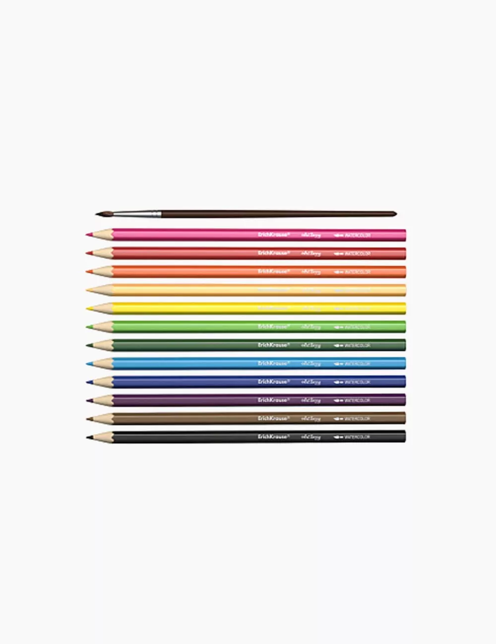 Creioane colorate solubile, set 12 culori, pensula inclusa, mina 3 mm - 2 | YEO