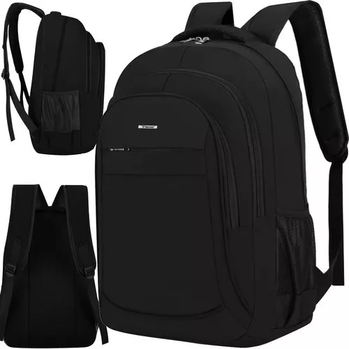 Rucsac ergonomic, capacitate 38 litri, reglabil, 2 compartimente, 2 buzunare, negru, 50x18x32 cm