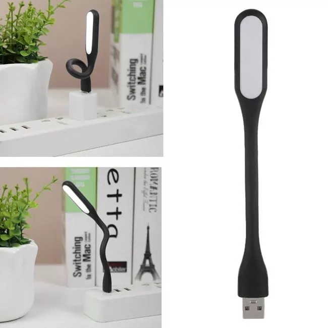 Mini lampa LED flexibila, 1.2W, alimentare USB, portabila, neagra, 16 cm - 2 | YEO