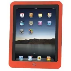 Husa Manhattan iPad Slip-Fit Design Gravat Laser Rosu Albastru