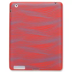 Husa tableta Manhattan iPad Slip-Fit Design Gravat Laser Rosu Albastru