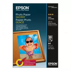 Hartie FOTO Glossy Epson 200 grame format A4 pachet 20 coli