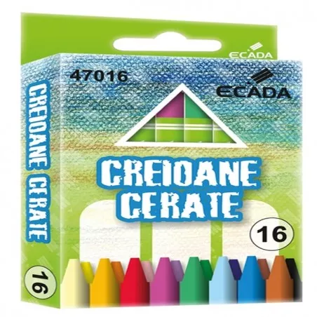 Creioane colorate cerate 90mm 16 bucati