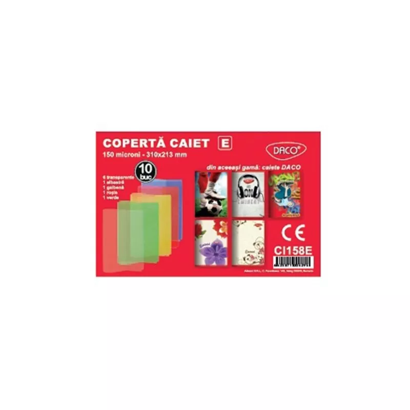 Coperta pentru caiete A5 150 microni tip Ecada