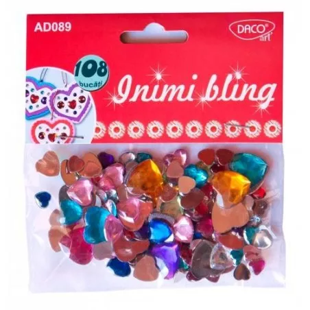 Set 108 inimioare bling culori asortate