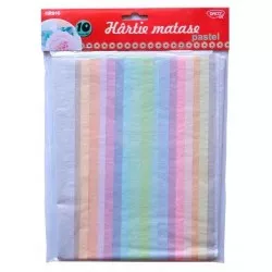 Hartie matase pastel 10 coli 65.5x50 cm