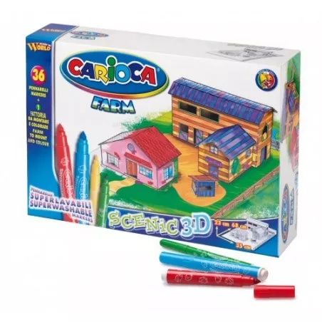 Set constructie Ferma 3D, de colorat