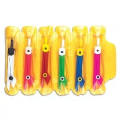 Compas plastic Rio Lux, set 6