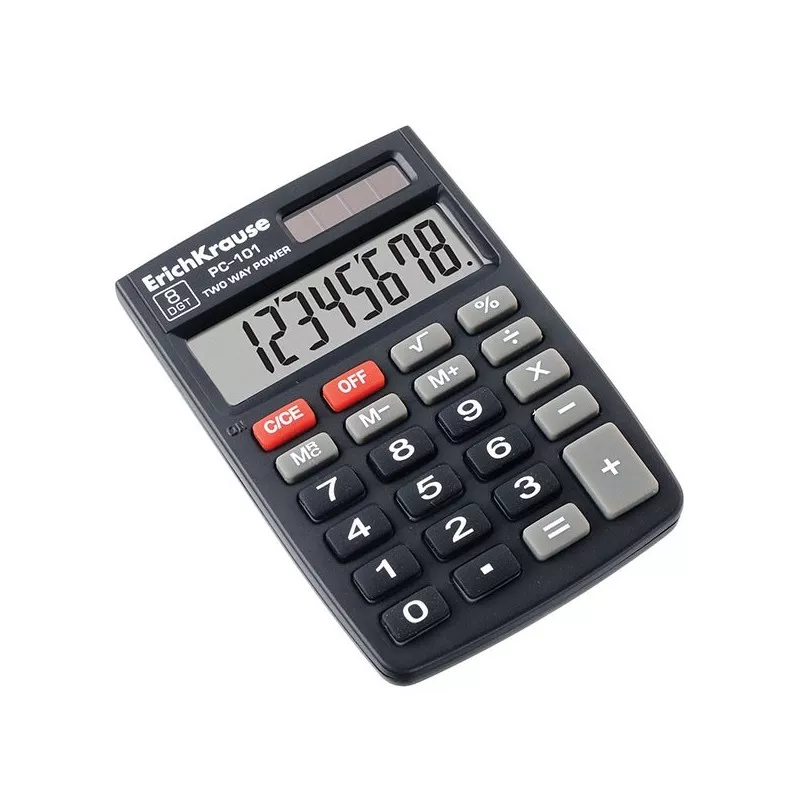 Calculator birou PC-101, 8 digits, alimentare solara