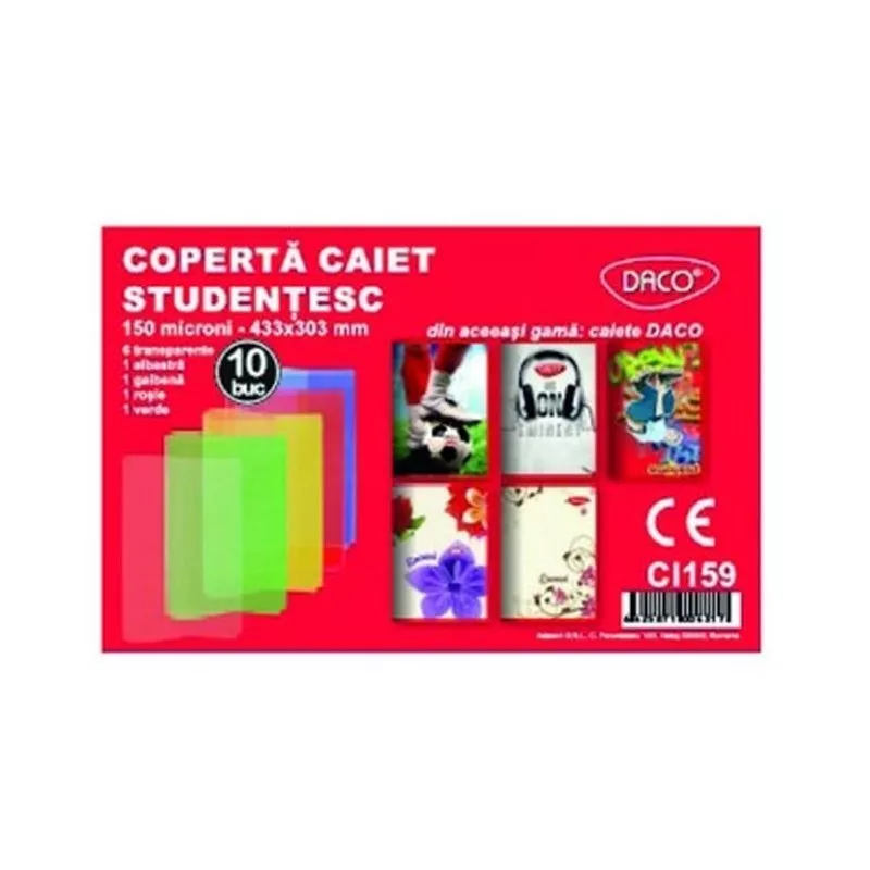 Coperta pentru caiet studentesc 150 microni