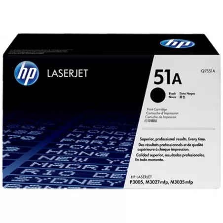 Cartus toner laser original HP Q7551A negru LJ P3005