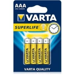 Set 4 baterii Varta zinc carbon