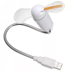 Ventilator USB cu vizualizare ceas