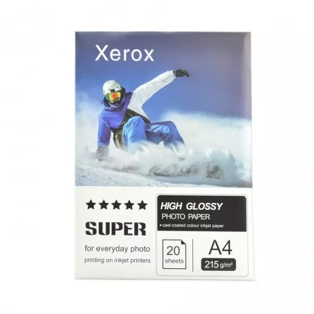 Hartie foto Xerox A4 215 gr High Glossy, 20 coli