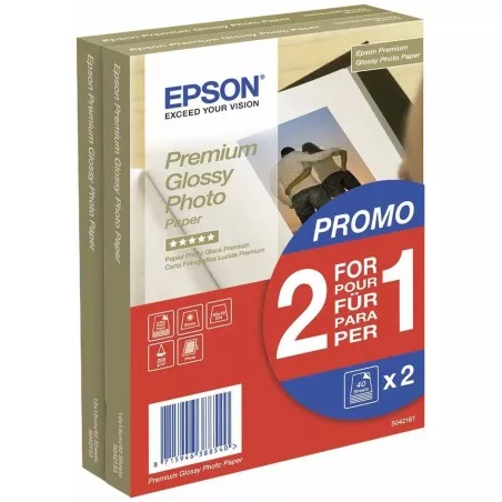 Hartie foto Epson 10x15 255g, Premium Glossy, 80 coli