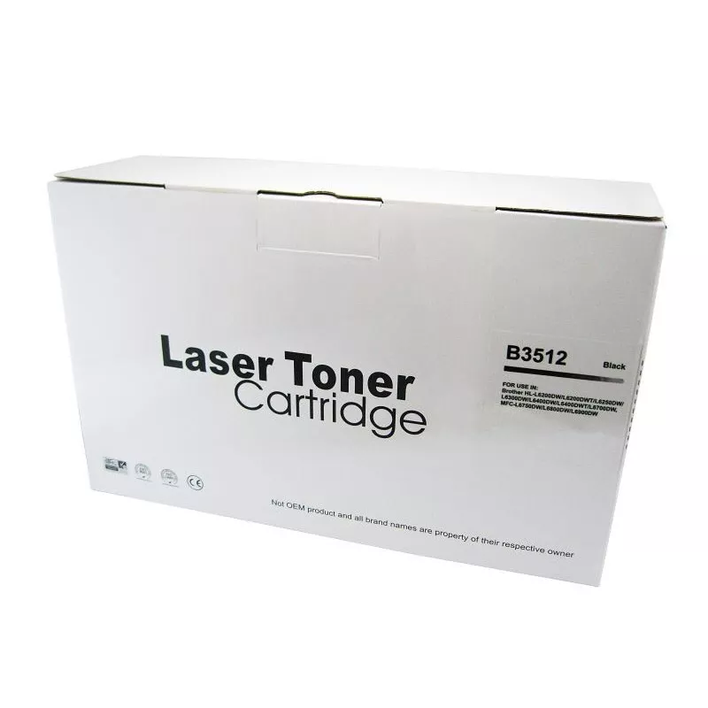 Toner compatibil TN3512 negru pentru Brother