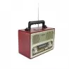 Radio portabil retro, bluetooth, 6W, MP3, USB, SD, 3 benzi AM FM SW, Sal