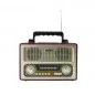 Radio portabil retro, bluetooth, 6W, MP3, USB, SD, 3 benzi AM FM SW, Sal