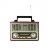 Radio portabil retro, bluetooth, 6W, MP3, USB, SD, 3 benzi AM FM SW, Sal