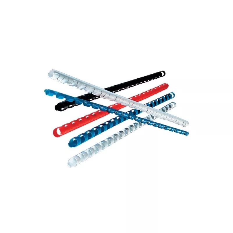 Inele din plastic pentru indosariere diametru 14 mm, set 100 bucati