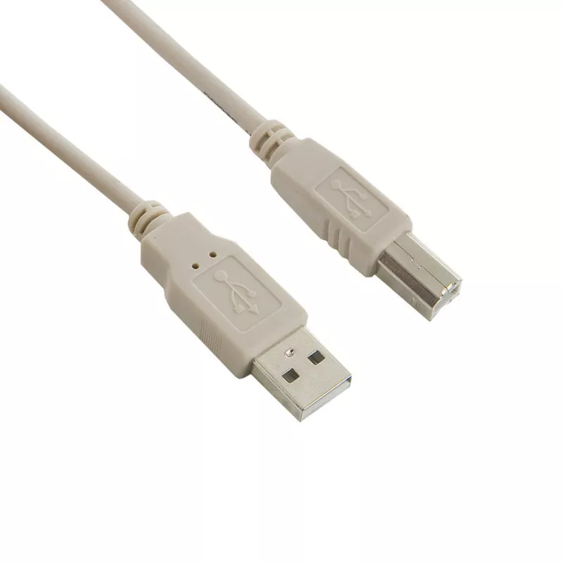 Cablu USB 2.0, tip A-B, pentru imprimanta, 3m, gri