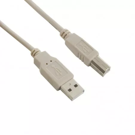 Cablu USB 2.0, tip A-B, pentru imprimanta, 3m, gri