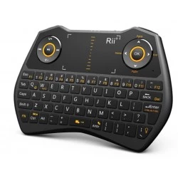 Mini tastatura wireless iluminata cu funtie de airmouse, Riitek  i28