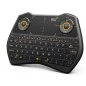 Mini tastatura wireless, iluminata, cu functie de AirMouse, Riitek i28