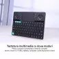 Tastatura wireless Smart TV, PC, tableta, dual mode, carcasa aluminiu, Rii K16, husa