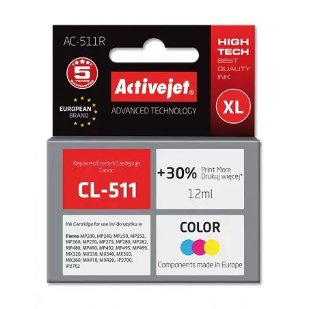 Cartus compatibil AC-CL-511 color Canon CL511