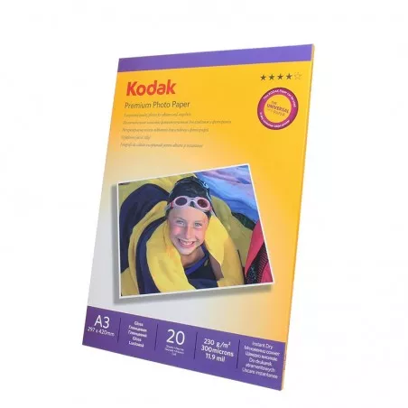 Hartie foto Premium 230G Kodak A3 Glossy 20 Coli