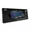 Tastatura si mouse gaming, iluminare multicolora, USB, 104 taste, Rii