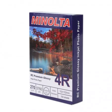 Hartie foto Minolta 10x15, 270g, RC Premium Glossy, 100 coli