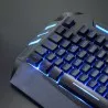 Tastatura multimedia USB  iluminata in 7 culori, Rii RK900