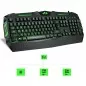 Tastatura gaming USB, cu fir,  iluminata 7 culori, multimedia, Rii RK900