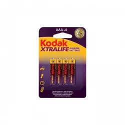 Set 4 baterii R3 AAA Kodak, alcaline, 1.5V