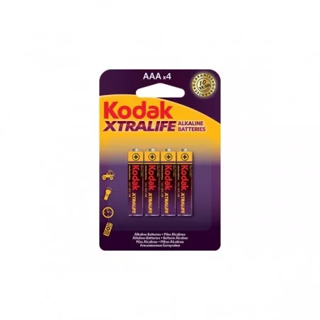 Set 4 baterii R3 AAA Kodak, alcaline, 1.5V