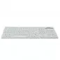 Tastatura slim interfata USB, cu fir, 107 taste, Activejet K-3016SW, Alb