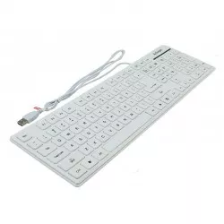 Tastatura Slim dimensiune standard, Activejet, Alb