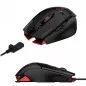 Mouse gaming optic 12000 DPI, cu fir, 7 butoane, USB, LED RGB, Rii