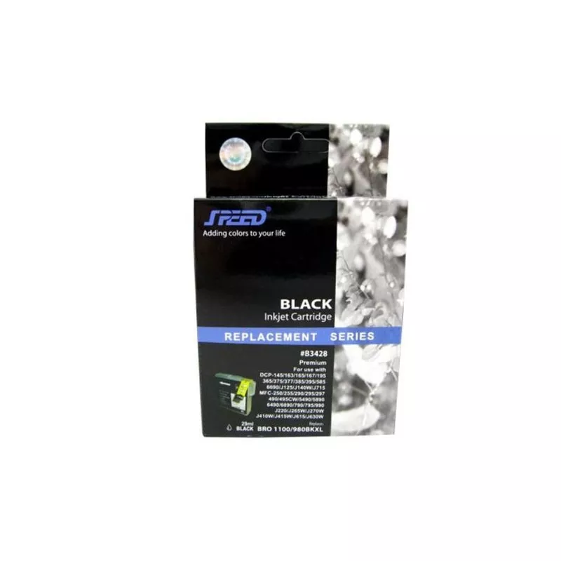 Cartus compatibil LC1100XLBK/LC980XLBK pentru Brother, 29 ml, Black