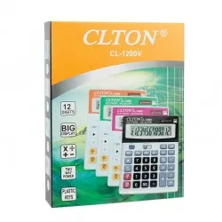 Calculator electronic de birou CLTON, CL-1200V albastru   