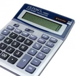 Calculator electronic de birou CLTON, CL-1200V albastru   