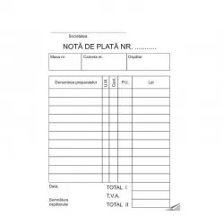 Nota de plata, format A6 RS, 100 File/Bloc